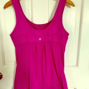 Lululemon Elevate Sports Tank Pink/ Magenta (6)